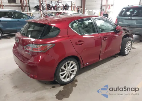 2011 Lexus Ct 200H Premium from USA, damaged, VIN JTHKD5BH6B2042420
